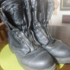 Men's Killer Black Leather Boots